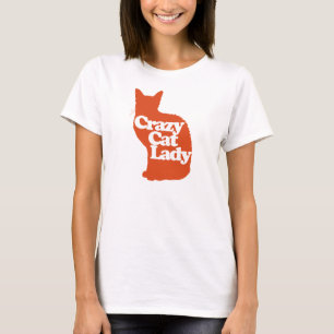 Crazy Katzenfrau T-Shirt
