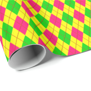 Crazy Kids Colors 06 Raute Geschenkpapier