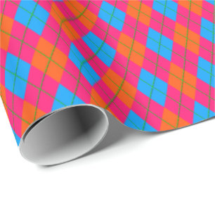 Crazy Kids Colors 12 Raute Geschenkpapier