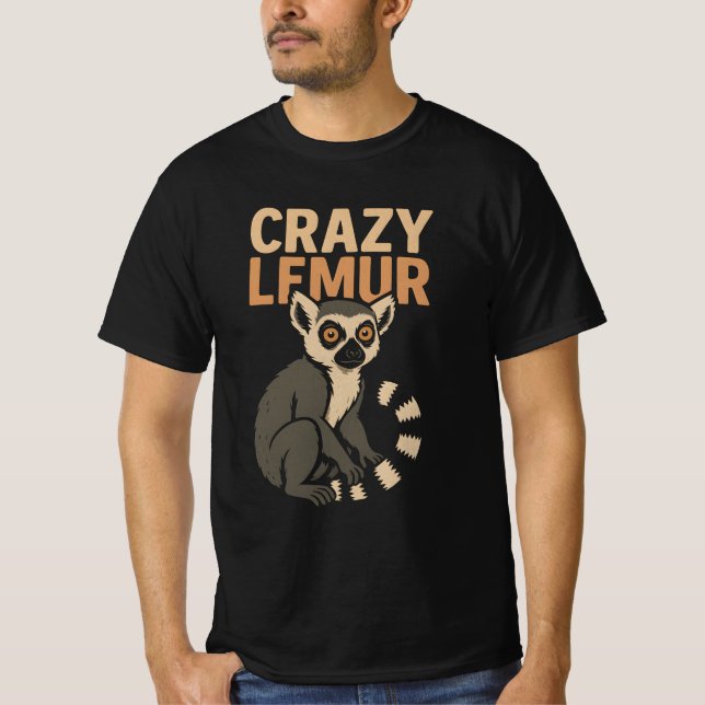 Crazy Lemur T-Shirt (Vorderseite)