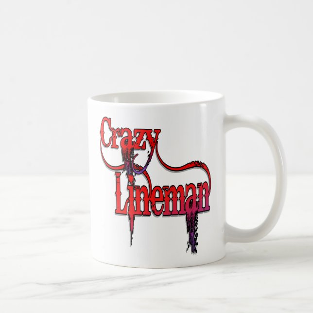 Crazy Lineman Kaffeetasse (Rechts)