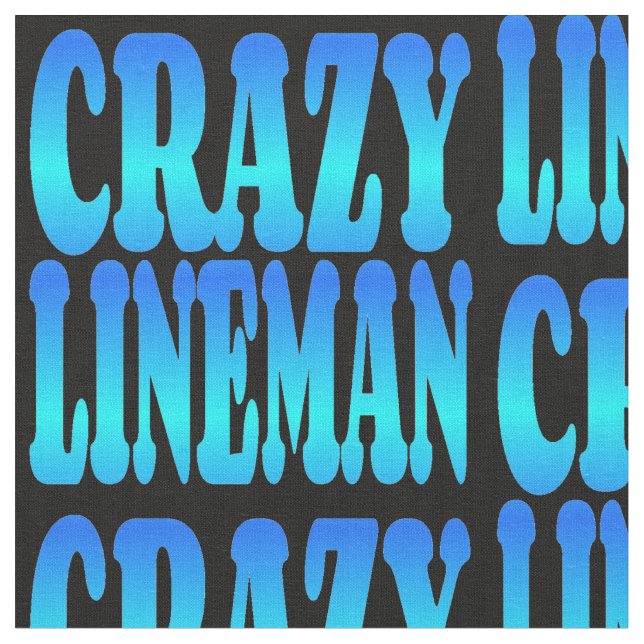 Crazy Lineman Stoff (Nahaufnahme)
