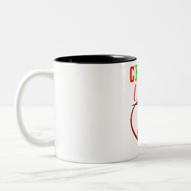 Crazy Lock Valentins niedliches Geschenk für Schlo Zweifarbige Tasse (Links)