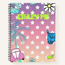 Crazy me vsco thematied Teenager Girl's Notizbuch