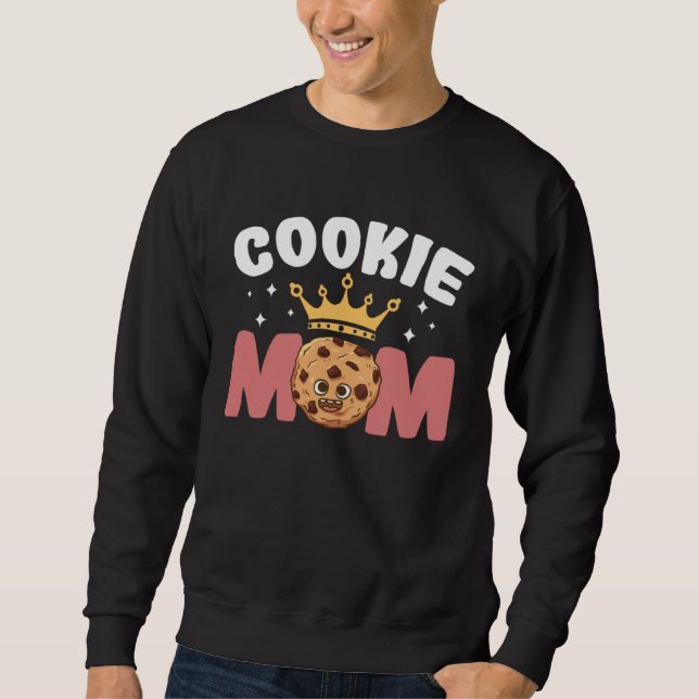 Crazy Mom Baking Mama Baker Chef Dessert Mothers D Sweatshirt (Vorderseite)