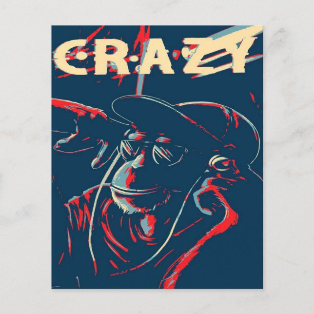 CRAZY MONKEY| Geschenk für Affen Lover Canvas Prin Flyer (Vorne)