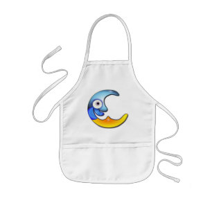 Crazy Moon Cartoon Schürze
