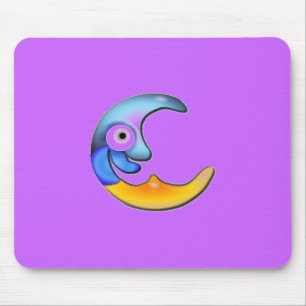 Crazy Moon Mousepad
