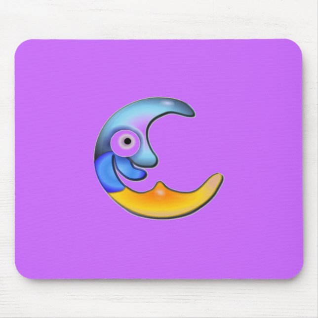 Crazy Moon Mousepad (Vorne)