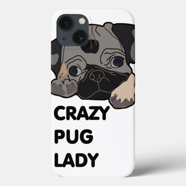 Crazy Mops Lady Case-Mate iPhone Hülle (Rückseite)