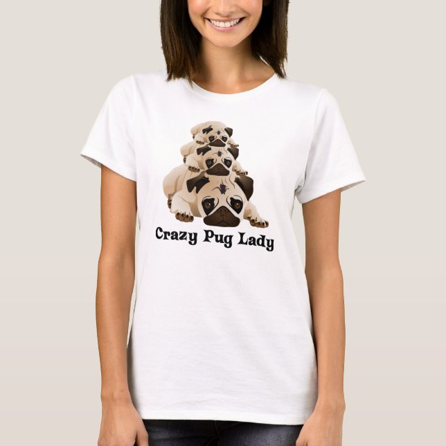 Crazy Mops Lady T-Shirt (Vorderseite)