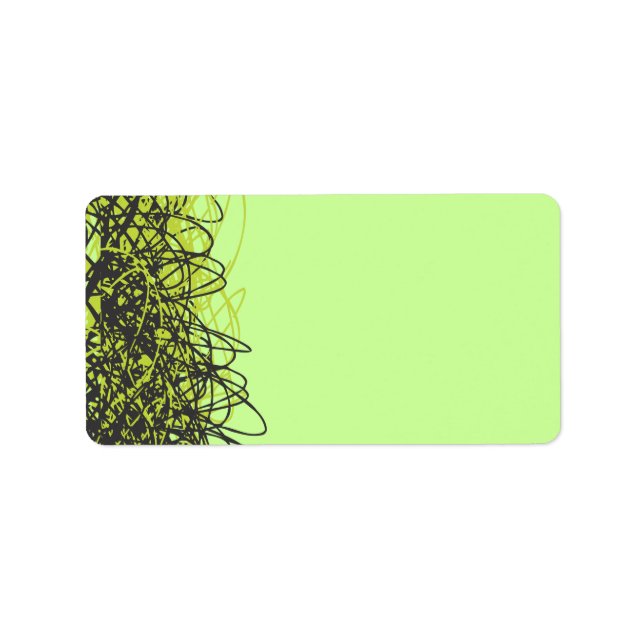 Crazy Musical Note Bat Mitzvah Label Adressaufkleber (Vorne)