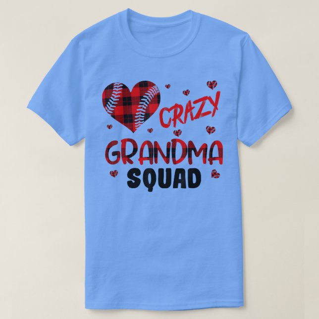 Crazy Oma Squad Funny Baseball Herzensgrandma  T-Shirt (Design vorne)