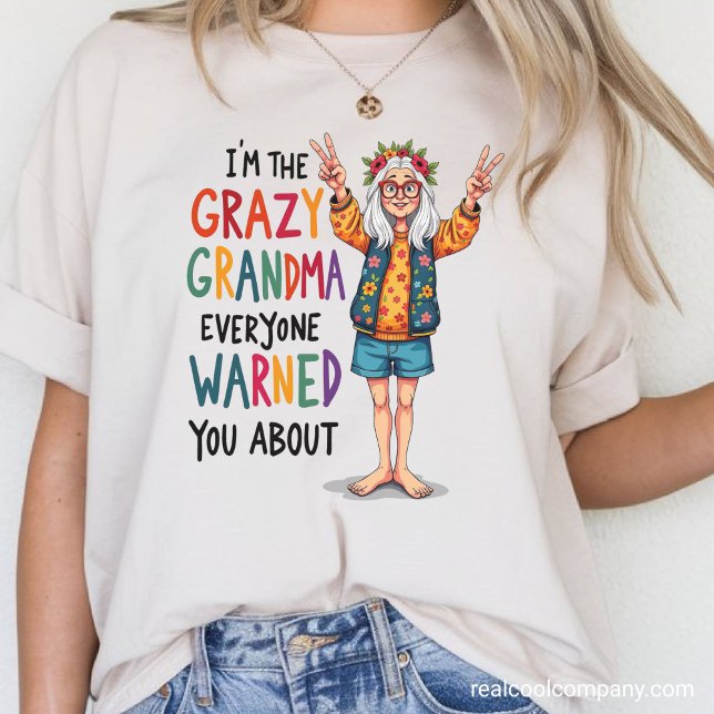 Crazy Oma Warning Tri-Blend Shirt (Von Creator hochgeladen)