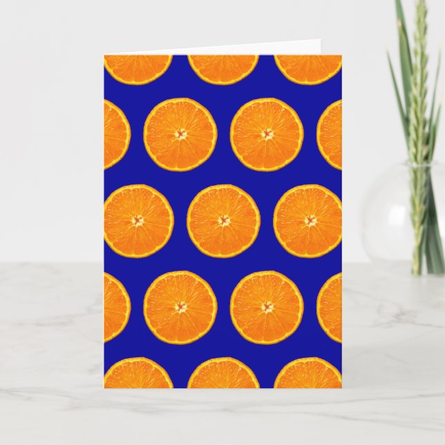 Crazy on Clementines - Blau Karte (Vorderseite)