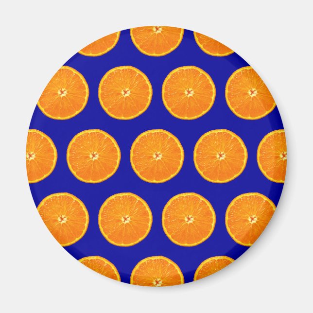 Crazy on Clementines - Blau Magnet (Vorne)