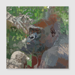 Crazy Paint - Gorilla Magnetkarte