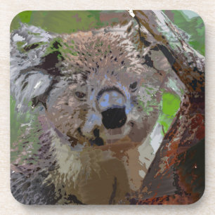 Crazy Paint - Koala Getränkeuntersetzer