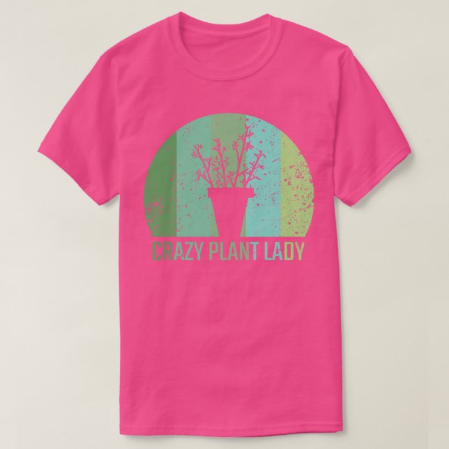 Crazy Pflanze Lady 2 T-Shirt (Design vorne)