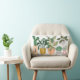 Crazy Pflanze Lady | Chic Watercolor Potcolor Pfla Lendenkissen (Chair)