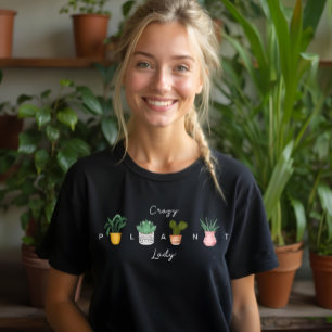 Crazy Pflanze Lady   Chic Watercolor Potcolor Pfla Tri-Blend Shirt