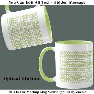 Crazy Pflanze Lady Hidden Message 130GW Funny Zita Tasse