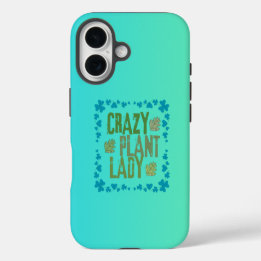 Crazy Pflanze Lady iPhone 16 Hülle