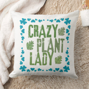 Crazy Pflanze Lady Kissen