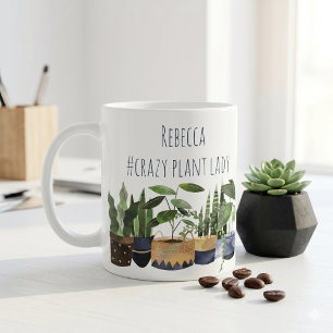 Crazy Pflanze Lady Pot Pflanze & Cactus Kaffeetasse
