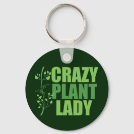 Crazy Pflanze Lady Schlüsselanhänger