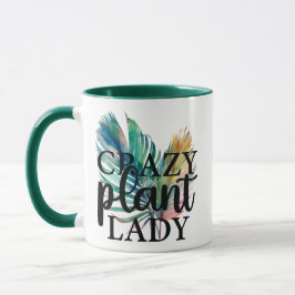 Crazy Pflanze Lady Tasse
