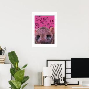 Crazy Pig Poster