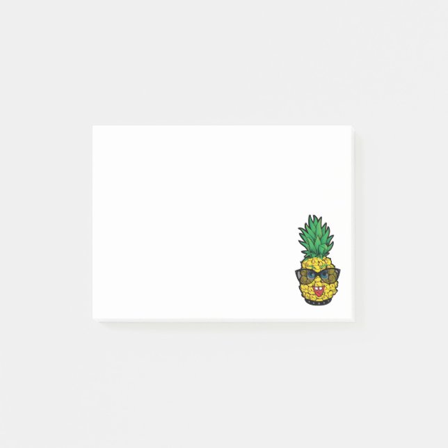 Crazy Pineaple  Post-it Klebezettel (Vorderseite)