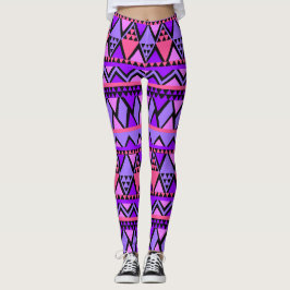 Crazy Pink & Lila hochwertige Frauen Leggings