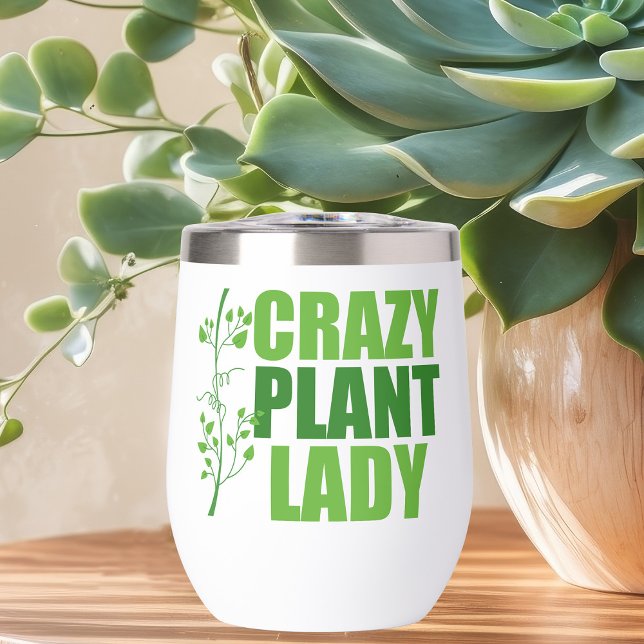Crazy Plante Lady Cute Green Botaniste (Créateur téléchargé)