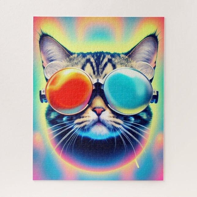 Crazy Psychedelic Psychonaut Kitty Cat (Vertikal)