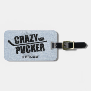 Crazy Pucker (Hockey) Gepäckmarke Gepäckanhänger