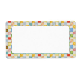 CRAZY QUILT 5cm x 9,5cm Etiketten