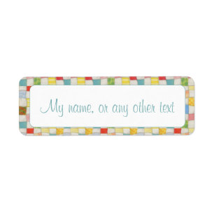 CRAZY QUILT .75"x2.25" Labels