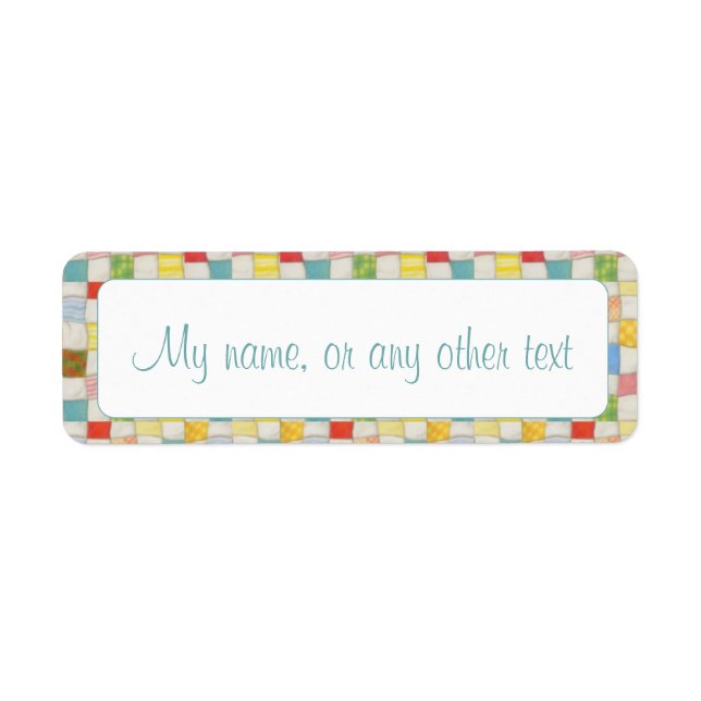 CRAZY QUILT .75"x2.25" Labels (Vorne)