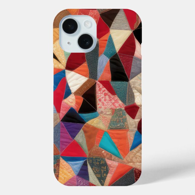 Crazy Quilt Abstraktes Muster Case-Mate iPhone Hülle (Rückseite)