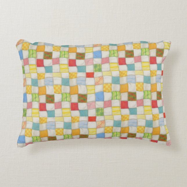 CRAZY QUILT Accent Pillow Dekokissen (Vorderseite)