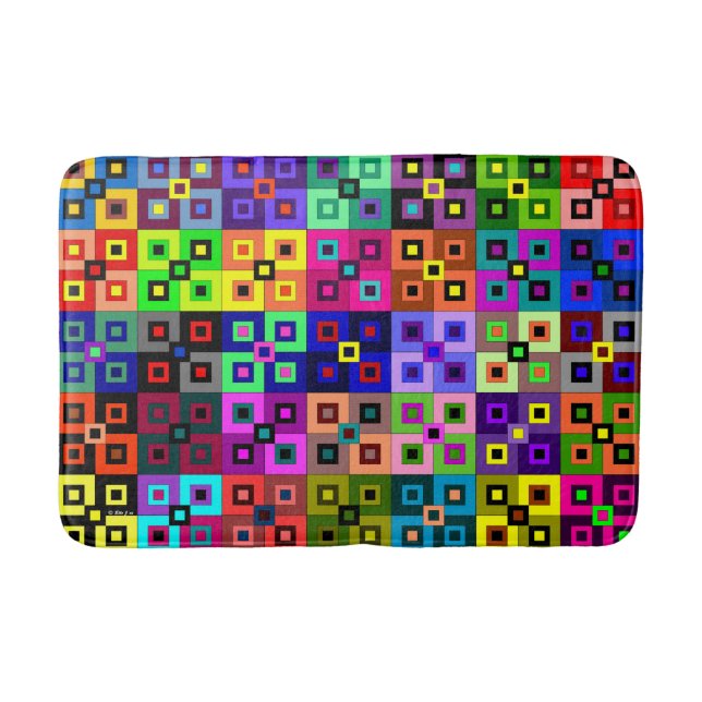 Crazy Quilt Bath Mat Badematte (Vorderseite)