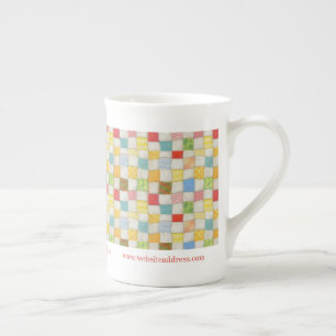 CRAZY QUILT Business ID Bone China Tasse