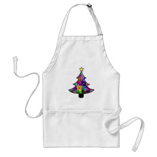 Crazy Quilt Christmas Tree Schürze