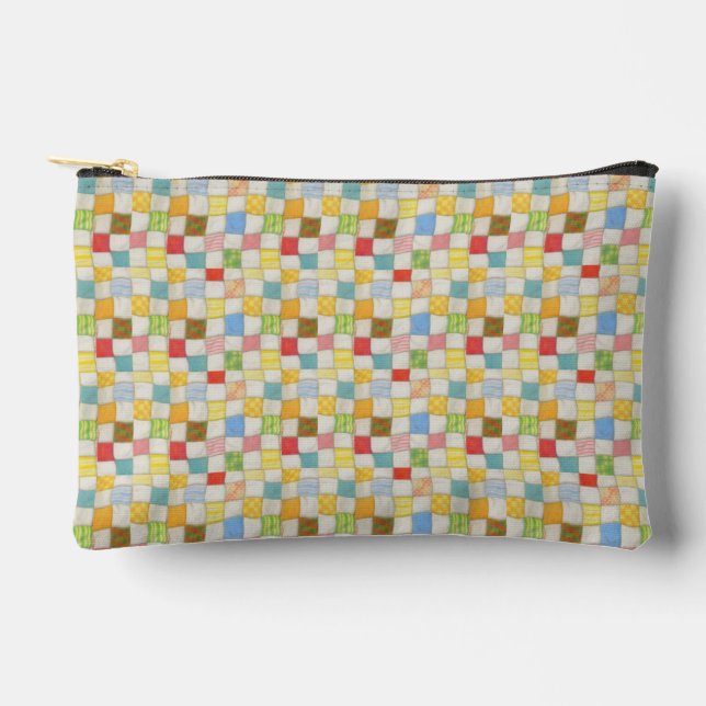 CRAZY QUILT Kleines Zubehörbeutel Beutel (Vorderseite)
