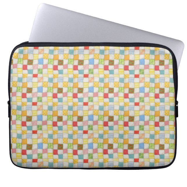 CRAZY QUILT Laptop Sleeve (Vorderseite)