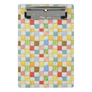 CRAZY QUILT Mini-Zwischenablage Mini Klemmbrett