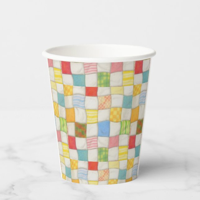CRAZY QUILT Paper Cups Pappbecher (Vorderseite)