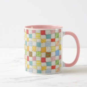 CRAZY QUILT Pink Combo-Tasse Tasse